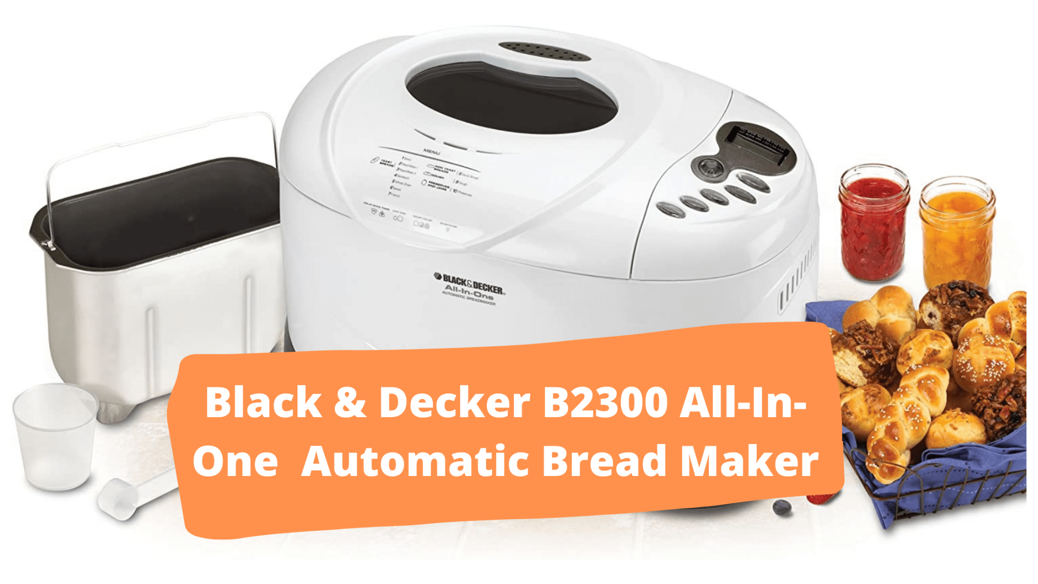 Black & Decker B2300 Bread Maker - Horizontal Automatic Bread Machine