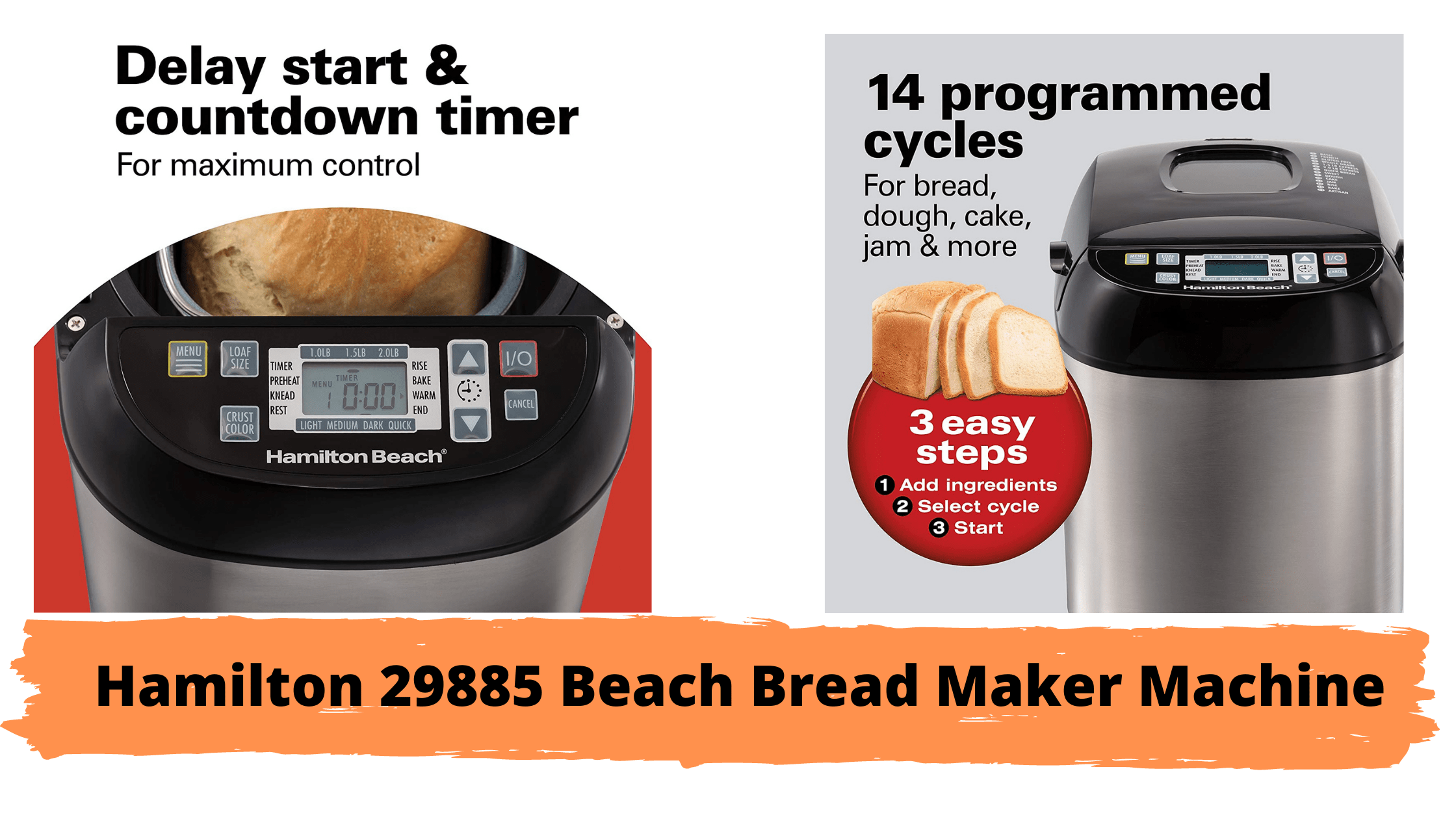 Hamilton 29885 Beach Bread Maker Machine Review